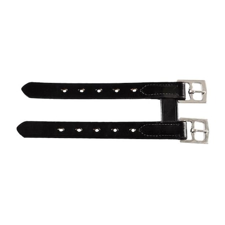 Jacks Girth Extender, 6 in Addition, Brown Leather, Stainless Steel Roller Buckles 1731-BR